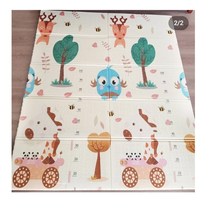 Детски килим за игра, Мечета с хвърчила, 150 х 180 х 1